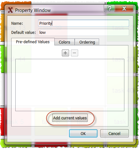Edit pre-defined
