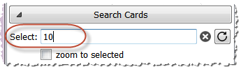 Search cards