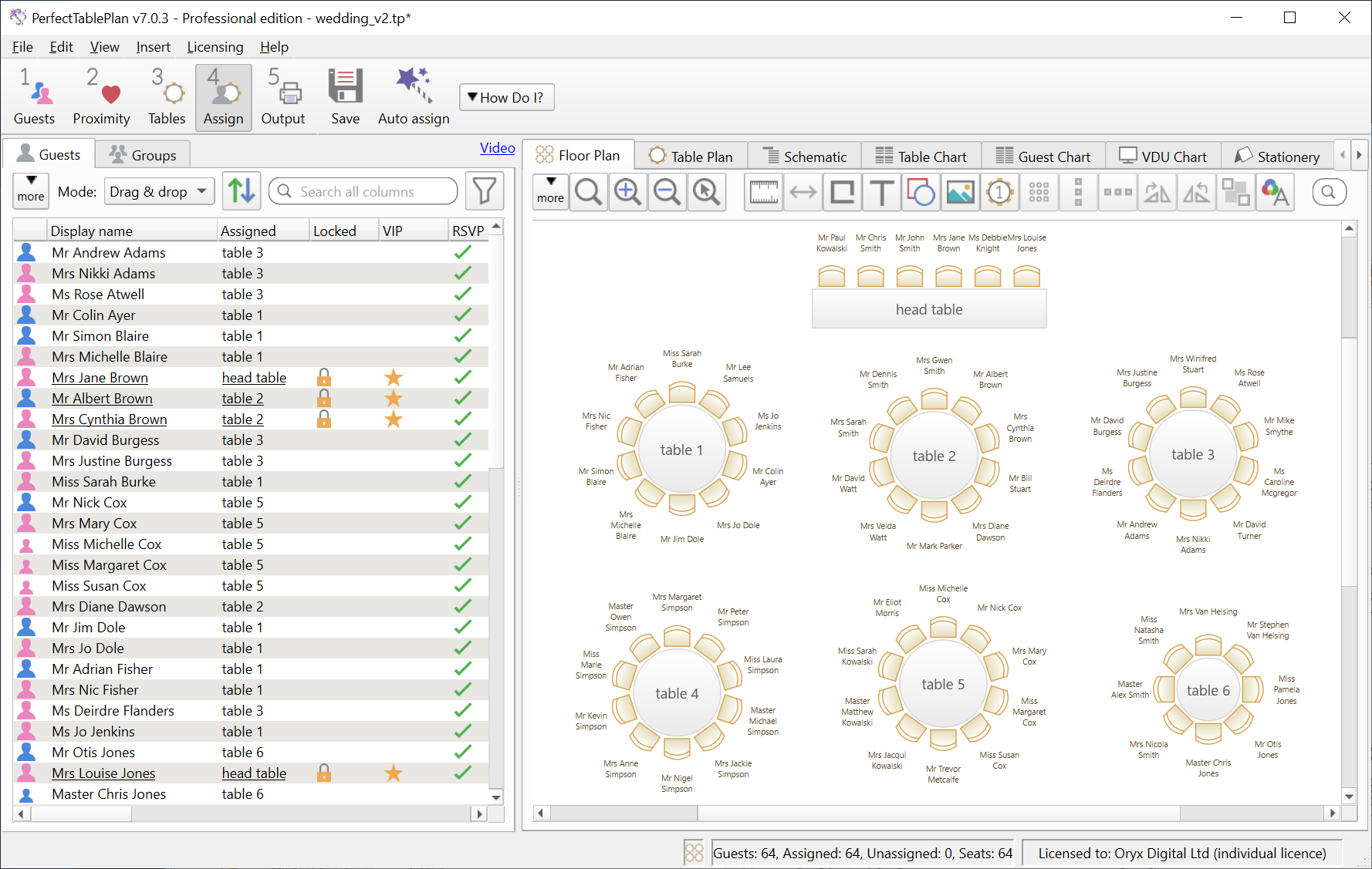 PerfectTablePlan table planner